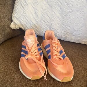 Adidas pink and Royal Blue Sneakers